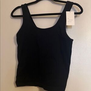 A New Day Women's Classic Black Ribbed Tank Top